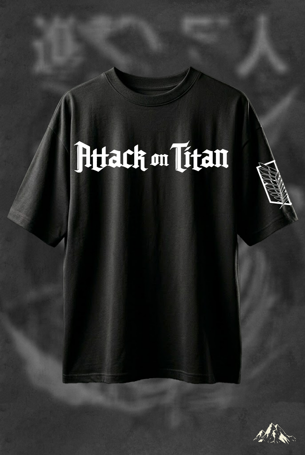 ATTACK ON TITAN EREN YAEGAR Biowash Drop-shoulder Oversized T-shirt 240GSM