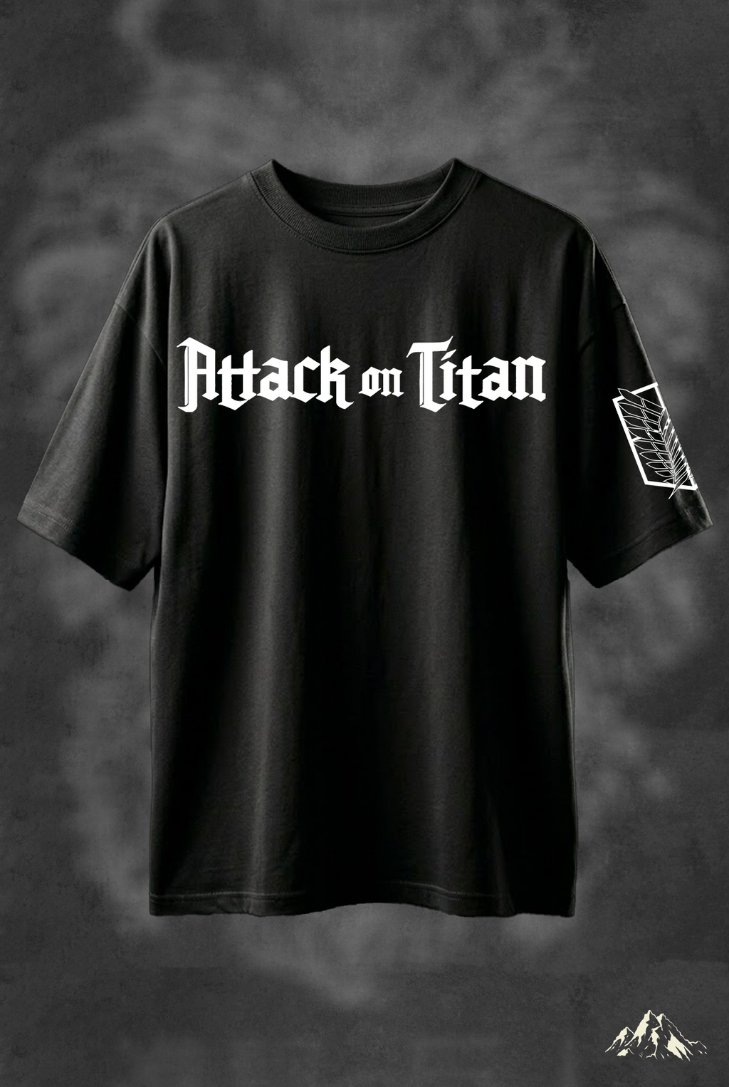 ATTACK ON TITAN MONTAGE Biowash Drop-shoulder Oversized T-shirt 240GSM