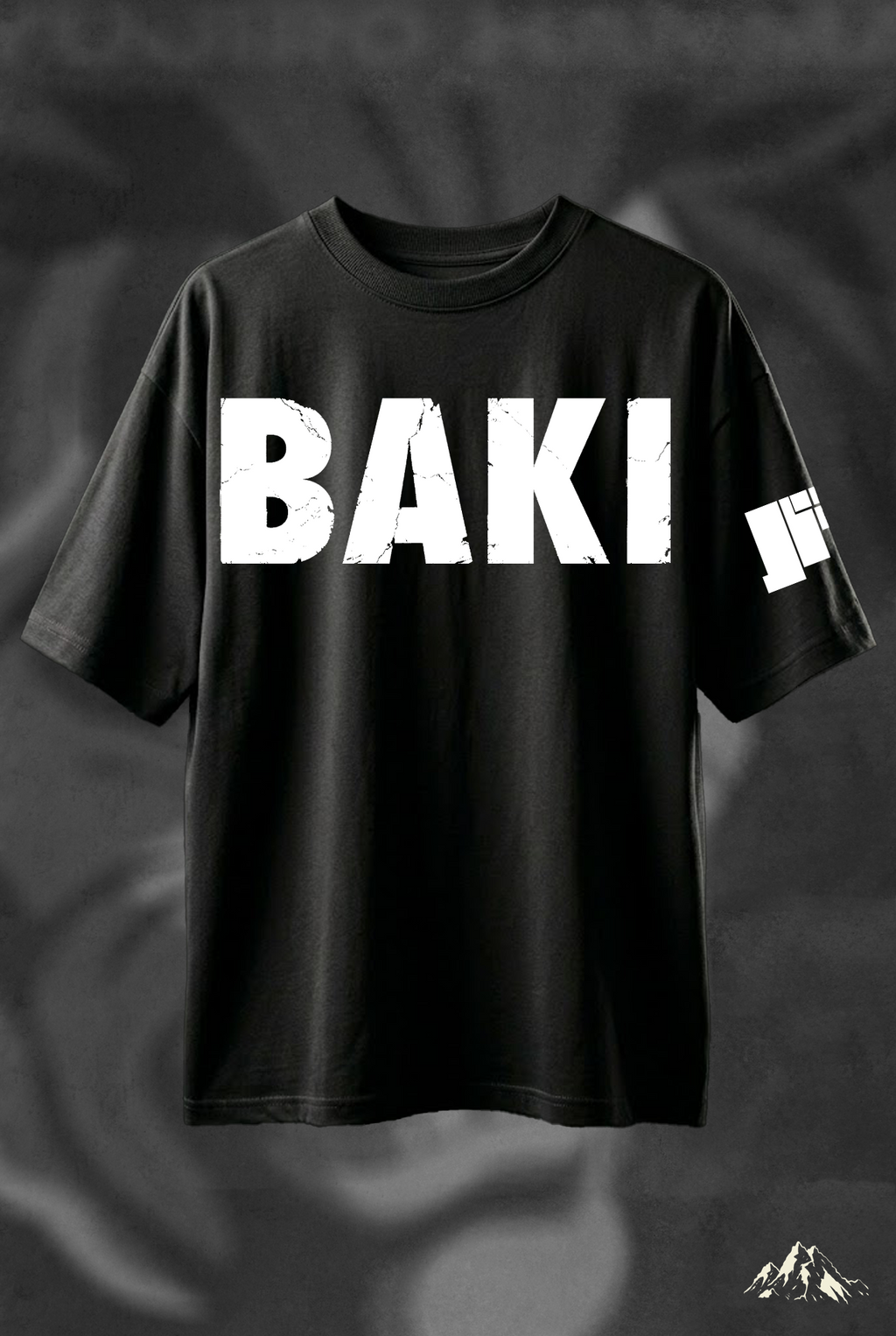 BAKI BAKI HANMA Biowash Drop-shoulder Oversized T-shirt 240GSM