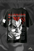 BAKI YUJIRO HANMA Biowash Drop-shoulder Oversized T-shirt 240GSM