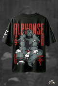 FULLMETAL ALCHEMIST ALPHONSE Biowash Drop-shoulder Oversized T-shirt 240GSM